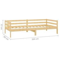 Slaapbank massief grenenhout 90x200 cm - thumbnail