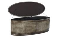 Kruk DKD Home Decor Grijs Metaal 117 x 42 x 47 cm - thumbnail