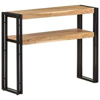 Wandtafel 90x30x75 cm massief acaciahout - thumbnail