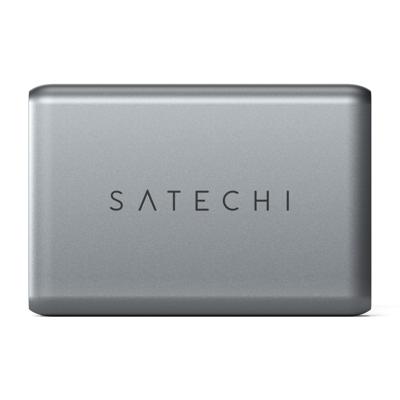 Satechi ST-TC100GM-EU USB-oplader 100 W 1x USB-A, 2x USB-C USB PD Zwart, Grijs Binnen Satechi ST-TC100GM-EU USB-oplader 100 W 1x USB-A, 2x USB-C USB PD Zwart, Grijs Binnen