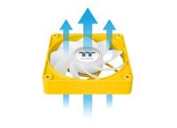 Thermaltake CT120 EX Reverse ARGB Sync PC Cooling Fan Bumblebee 3 Pack PC-ventilator Geel (b x h x d) 120 x 120 x 25 mm - thumbnail