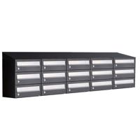 Allux Hive Set 5-Breed, 3-Hoog Met Dak Zwart - 40030070_5x3d - thumbnail