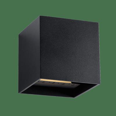 GardenLights Vierkante muurlampMauri 12v 10cm zwart - 3177011