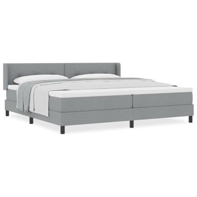 Boxspringbed met Matras - Lichtgrijs, 200x200 cm