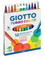 Viltstift giotto turbo color 12 kleuren - thumbnail