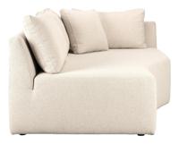 Zuiver Bank 'Prosper' Chaise Longue Element Links, kleur Zand - thumbnail