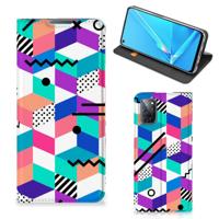 OPPO A52 | A72 Stand Case Blokken Kleurrijk - thumbnail