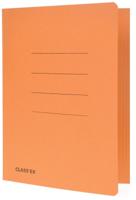 Class'ex dossiermap, 3 kleppen ft 18,2 x 22,5 cm (voor ft schrift), oranje - thumbnail