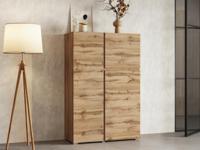 Commode ASYMI 3 deuren wotan eik - thumbnail