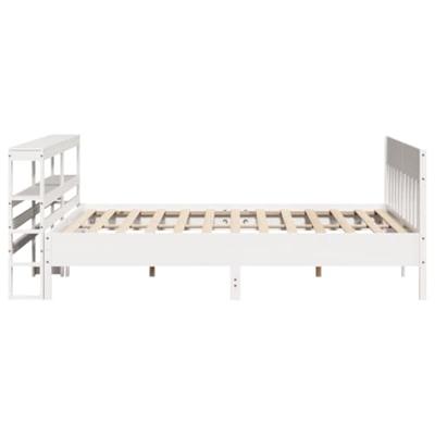 Bedframe zonder matras massief grenenhout wit 200x200 cm Bedframe zonder matras massief grenenhout wit 200x200 cm