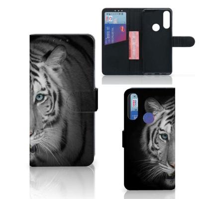 Alcatel 1S 2020 | Telefoonhoesje | Met pasjeshouder | Tijger