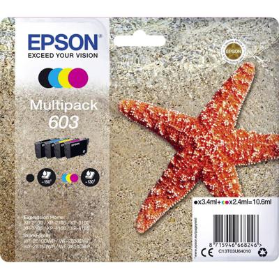 Epson inktcartridge 603, 130-150 pagina's, OEM C13T03U64010, 4 kleuren
