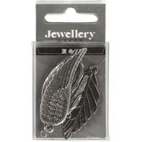 Creativ Company Veren, afm 29-55 mm, gatgrootte 12-20 mm, antiek zilver, 4 stuk/ 1 doos - thumbnail