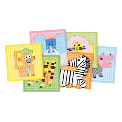 Playmais mosaic kaarten versieren zoo Playmais mosaic kaarten versieren zoo