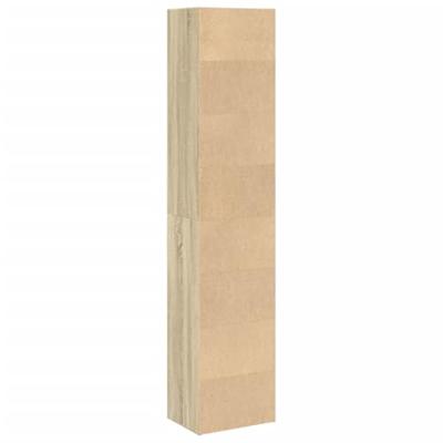 Boekenkast 40x30x189 cm bewerkt hout sonoma eikenkleurig