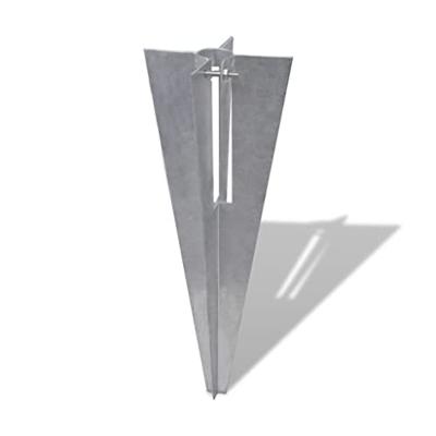 VidaXL Schuttingpaalpinnen 2 st staal
