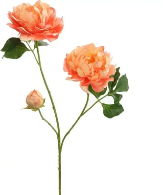 Pure Royal kunsttak pioenroos 80cm perzik