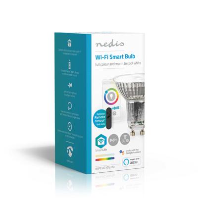 SmartLife Multicolour Lamp | Wi-Fi | GU10 | 345 lm | 4.9 W | RGB + Instelbaar Wit | Android / IOS | PAR16