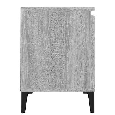 Tv-meubel met metalen poten 103,5x35x50 cm grijs sonoma eiken Tv-meubel met metalen poten 103,5x35x50 cm grijs sonoma eiken