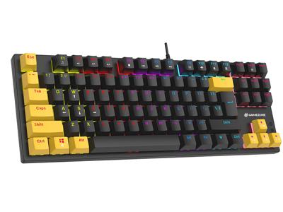 Tracer HORNET 87 toetsenbord Inclusief muis Gamen USB QWERTY Engels Zwart, Geel - thumbnail