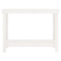 Werkbank 110x50x80 cm massief grenenhout wit - thumbnail