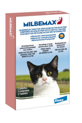 MILBEMAX TABLET ONTWORMING KLEINE KAT / KITTEN 2TBL