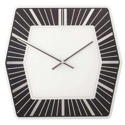 NeXtime klok 8128zw hexagon, 43x43 cm, wall, white