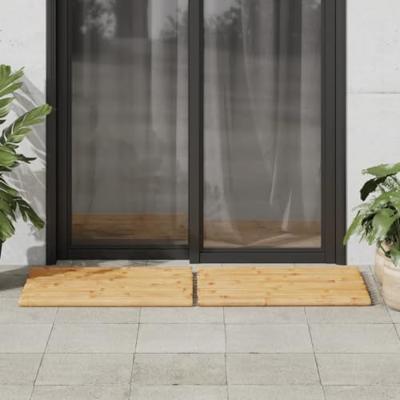 VidaXL Badmatten 2 st 70x50 cm bamboe