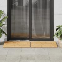 VidaXL Badmatten 2 st 70x50 cm bamboe - thumbnail