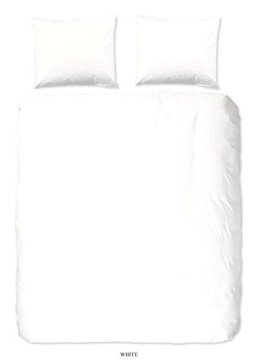 Good Morning Dekbedovertrek "uni dessin" - Wit - (140x200/220 cm) - Katoen