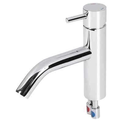 Differnz kraan gebogen koud/warm chroom