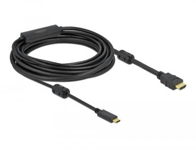 DeLOCK 85973 video kabel adapter 7 m USB Type-C HDMI Zwart
