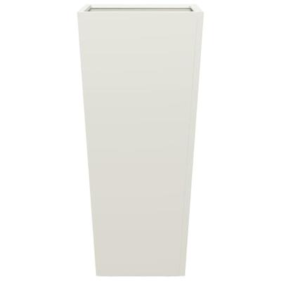 VidaXL Plantenbak 35x35x75 cm staal wit VidaXL Plantenbak 35x35x75 cm staal wit