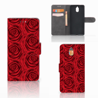 Nokia 3.1 (2018) Hoesje Red Roses - thumbnail