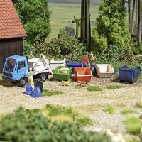 Busch 7753 H0 4 afneembare containers 2,5 m3 Kant-en-klaar model - thumbnail