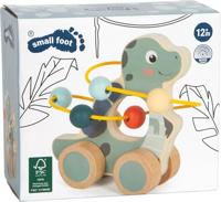 Small Foot - houten duwfiguur motoriekspiraal dino - thumbnail