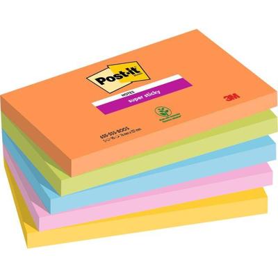 Memoblok post-it 655 super sticky 76x127mm boost | 12 stuks