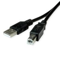 ROLINE RM USB 2.0 kabel, Type A-B, zwart, 1,8 m - thumbnail
