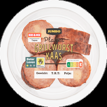 Jumbo Plakjes Grillworst Kaas 100 g