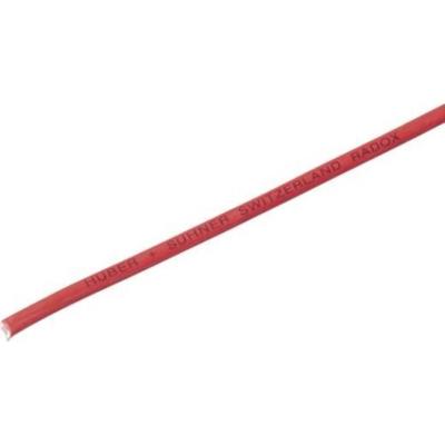 Huber+Suhner 12508401 Draad Radox® 155 1 x 0.25 mm² Rood per meter
