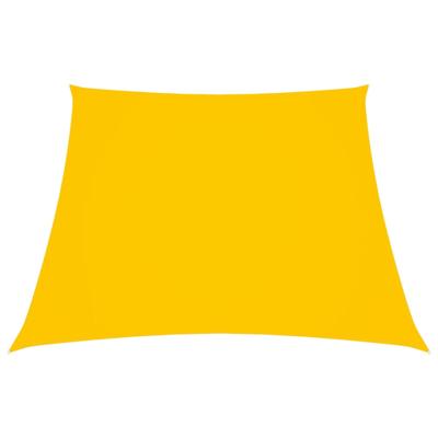 VidaXL Zonnezeil trapezium 2/4x3 m oxford stof geel