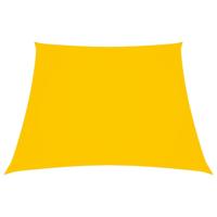 VidaXL Zonnezeil trapezium 2/4x3 m oxford stof geel - thumbnail