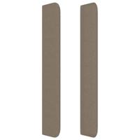 Boxspring met matras stof taupe 90x200 cm - thumbnail
