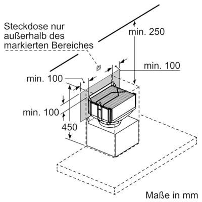 Bosch DWZ1DX1I6 CleanAir Plus recirculatie startset (integreerbaar) - thumbnail