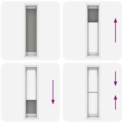 Pliss rolgordijn 50x200 cm stofbreedte 49,4 cm polyester zwart