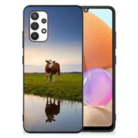 Samsung Galaxy A32 4G | A32 5G Enterprise Editie Dierenprint Telefoonhoesje Koe - thumbnail
