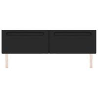 Hoofdbord met LED -striplichten Wandgemonteerd Zwart 200 cm PVC - thumbnail