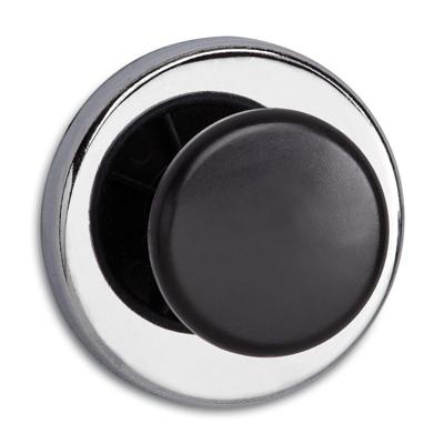 Maul Krachtmagneet (Ø x h) 67 mm x 33 mm Rond, Met knop Zilver, Zwart 1 stuk(s) 6155096