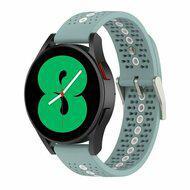 Dot Pattern bandje - Groenblauw - Samsung Galaxy Watch 3 - 45mm Dot Pattern bandje - Groenblauw - Samsung Galaxy Watch 3 - 45mm