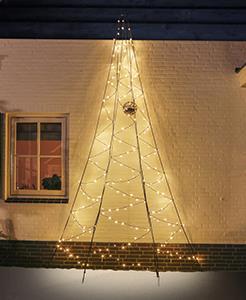 Fairybell muur kerstboom halfrond 400 cm 240 led warmwit